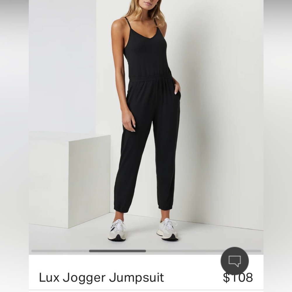 Vuori - Black Lux Jogger Jumpsuit size Small